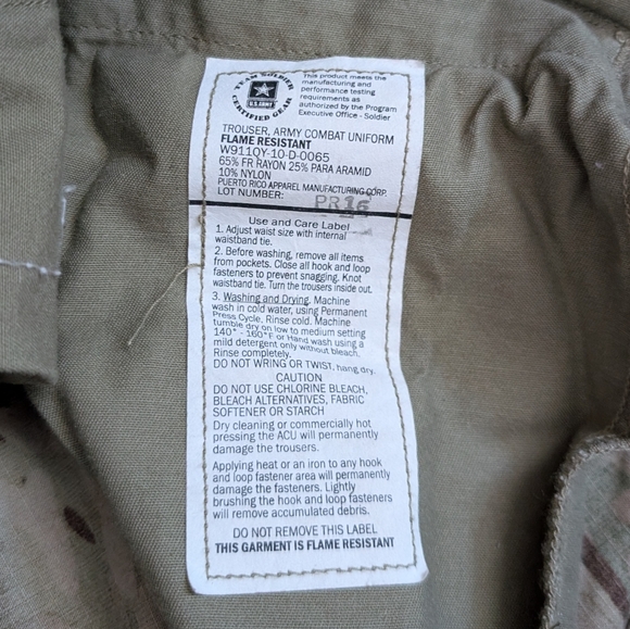 U.S. Military Vintage Camo Pants (L) - Picture 5 of 8